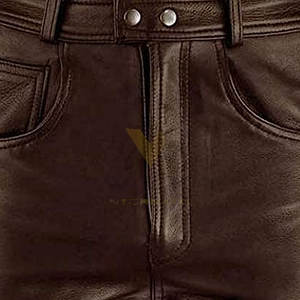 Pantalons en cuir de nouvelle conception pour la vente en ligne, pantalons en cuir grande taille, pantalons en cuir pour hommes personnalisés - Product Image 6