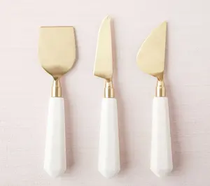 Wholesale Custom Package Cheese Knives Bulk Stainless Steel Cheese Knife Set of 3 <b>Food</b> Safe Best Quality in Cheap Prices - Product Image 6