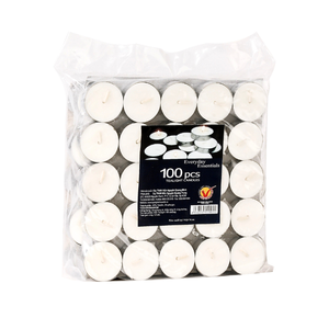 Juego de alta calidad de 100 velas de candelita sin perfume de 5 horas decoración básica de palma de cera personalizada hecha en fábrica de Vietnam - Product Image 3