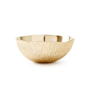 Modern Artistic Silver Gold Leaf Decorative Bowl For Elegant Home Interiors And Table Centerpieces - Product Image 5