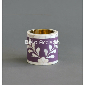 Negro Floral Redondo Bakhoor Quemador Hueso Incrustación Elegancia Aromático Acero Inoxidable - Product Image 2
