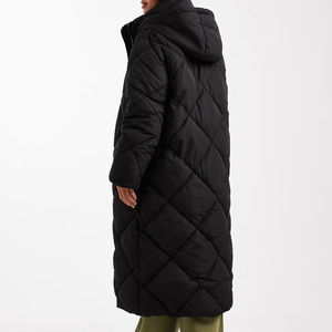 Chaqueta Acolchada de Invierno para Mujer, Informal, Cálida, con Logotipo Estampado en la Parte Delantera, de Algodón Transpirable y Resistente al Viento, Precio al por Mayor - Product Image 4