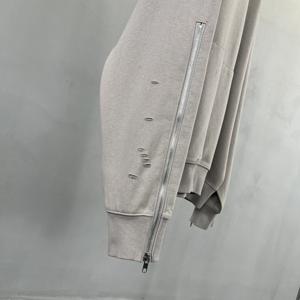 Sweat-shirts et sweats à capuche de haute qualité, boîte carrée, poids lourd, luxe, manches zippées, sweats à capuche pour hommes, broderie, impression 3D - Product Image 4