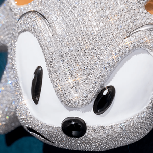 Plaque de nom personnalisée avec pendentif en CZ glacé - Product Image 4