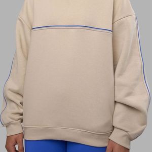 Sweat à capuche pour femmes, couleur chair, nouveau design, polaire épais, streetwear, fabricant en gros - Product Image 3