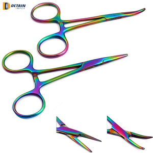 Venta al por mayor pinzas de manoplas de acero inoxidable con tijeras de mandíbula plana hemostática Manual Medic Instrument Sutur Kit - Product Image 3