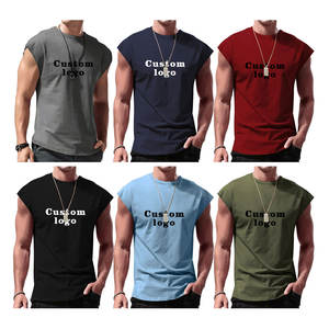 T-shirts pour hommes vente en gros de t-shirts personnalisés à manches courtes respirants pour le sport et la course à pied t-shirts à séchage rapide respirants pour la musculation t-shirts - Product Image 4