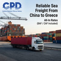 Transport maritime fiable de la Chine vers la Grèce |   Pirée |   Tarifs tout compris (BAF/CAF inclus) pour conteneurs FCL de 20 pieds, 40 pieds et 40HQ