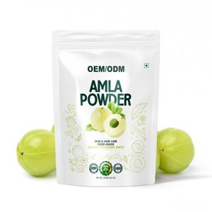 Poudre de fruit d'Amla 100% pure pour soutenir l'éclat de la peau, la force des cheveux et renforcer l'immunité, poudre de groseille indienne de qualité alimentaire naturelle - Product Image 2