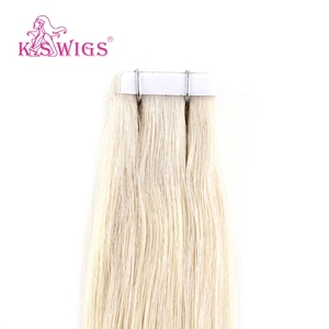 Extensiones de Cabello Chino de Alta Calidad K.SWIGS, Doble Trama, Invisibles, con Cinta Adhesiva, Remy, Naturales, Lisas, Duraderas, Sin Enredos, Sin Químicos - Product Image 5