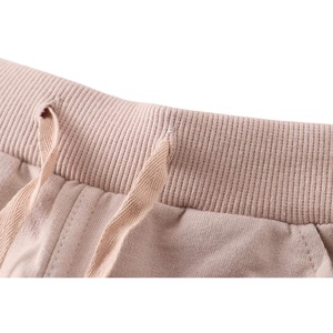 Vintage Streetwear <b>Oversized</b> <b>Joggers</b> Unisex Plain Cotton Fleece Trouser Solid Color Ribbed Cuff Sweatpants Custom Casual Apparel - Product Image 3