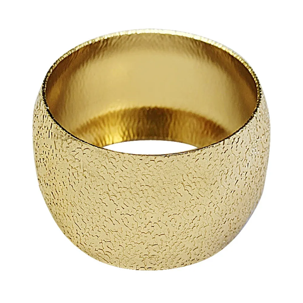 Modern Design manufacturer in India Round Gold Metal Napkin Rings for Banquets Family Dinners Special Events and Table Decor