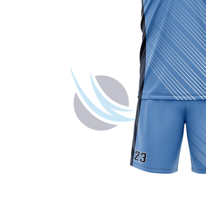 ชุดกีฬาวอลเล่ย์บอลแบบสั่งทำชุดเสื้อซับเหงื่อระบายอากาศได้และกางเกงขาสั้นพิมพ์ซับลิเมชันน้ำหนักเบาสำหรับทีม - Product Image 6