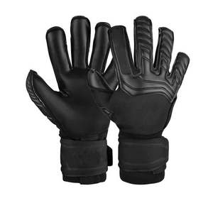 Gants de gardien de but de football avec logo personnalisé de haute qualité coupe confortable en cuir avec protection des doigts - Product Image 1
