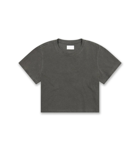 2024 camisetas personalizadas al por mayor para mujer, Camiseta básica de manga corta con cuello redondo personalizada 100% algodón, Camiseta corta para mujer - Product Image 1