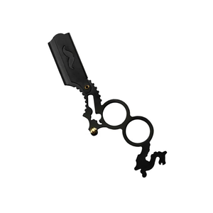 Rasoir droit de barbier professionnel de haute qualité rasoir de coupe de cheveux en acier inoxydable pliant rétro - Product Image 3