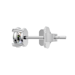 Pendientes de Oro Blanco Sólido de 14k con 4 Puntas y Moissanita de Corte Ovalado de 1.4 Quilates, Regalo de Compromiso, Gran Venta - Product Image 2