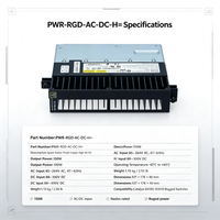Module d'alimentation robuste Cisco PWR-RGD-AC-DC-H= 150W, entrée AC/DC, échange à chaud, pour emplacements dangereux, pour commutateurs industriels Catalyst IE