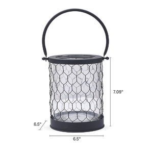 Artisanat en fer forgé, bougeoirs en verre, couleur noire, écologiques, pour la maison, mariage, Pâques, Noël, table - Product Image 3