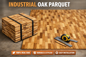 Parquet de Roble Industrial Prefabricado, Piso Duradero para Uso en Villas, Gimnasios, Cocinas y Almacenes - Product Image 2