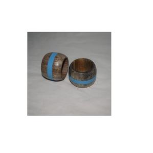 Servilletero de primera calidad, vajilla, servilleteros de madera personalizados, soporte para anillos para uso en bodas, diseño único de madera - Product Image 3