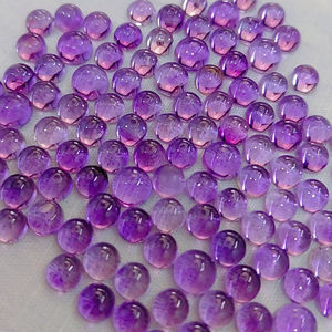 Amatista natural redonda 5 mm 6 mm cabujón calibrado piedras preciosas al por mayor, todos los tamaños disponibles - Product Image 1