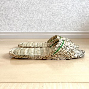 Proveedor de calzado al por mayor, zapatillas de algas marinas naturales, sandalias de paja de rafia hechas a mano para hombres y mujeres - Product Image 5