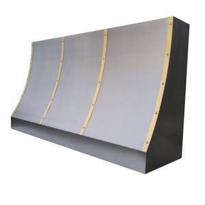 เครื่องดูดควันติดผนังสแตนเลส/ทองเหลืองแบบโค้งด้านหน้าสำหรับห้องครัววิลล่า - Product Image 4