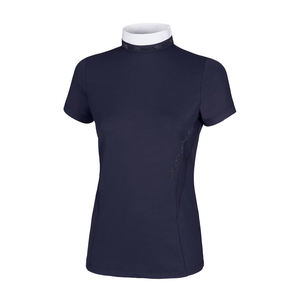 Vente en gros de t-shirts de cavalier personnalisés pour femmes vêtements équestres en coton respirant fourniture d'usine OEM - Product Image 2