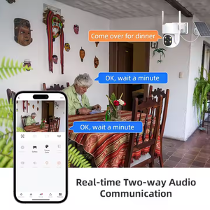 Năng lượng mặt trời Wifi máy ảnh NVR Kit 2K hai cách âm thanh PIR phát hiện ngoài trời an ninh PTZ giám sát Hệ thống camera 8CH không dây NVR Set - Product Image 4