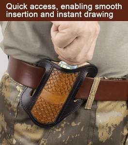 Étui à couteau long en cuir véritable fait main de qualité supérieure, léger et durable, lame fixe longue, vente en gros OEM, fabricant B2B, vente TOP - Product Image 5