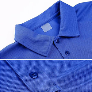 Men's Royal <b>Blue</b> Short Sleeve <b>Polo</b> <b>Shirt</b> Pique Fabric Quick Dry Casual Solid Color Top - Product Image 2
