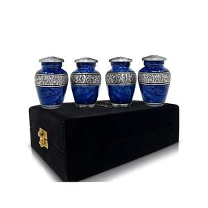 Urnas de Cremación Metálicas de Calidad Estándar para Guardar Cenizas Humanas, Impermeables, Estilo Americano, Decoración del Hogar, Proveedor Indio - Product Image 1