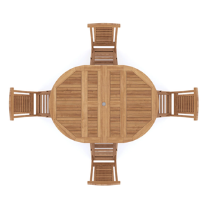 Mesa para exterior, tamaño 170x110x75, hecha de madera de teca antigua de calidad con un acabado impecable. - Product Image 5