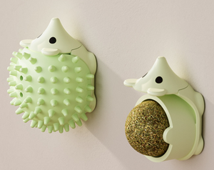 Juguete para Gatos con Bola de Catnip en Forma de Erizo - Juguete Interactivo para Masticar, Limpieza Dental, Ligero, Ecológico, Reutilizable, de Plástico para Gatos y Pájaros - Product Image 5