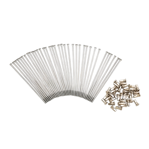 Kit 40 Raggi e Nippli 3.00 mm X 175 mm Dritti per Ruote Moto - Product Image 3