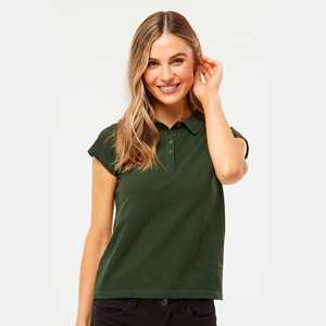 Camisetas de Verano de Estilo Deportivo Casual Dama para Pique Ring Spun 7600, Manga Corta, 230g, Insignia Bordada, Hechas de Algodón - Product Image 3