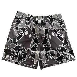 กางเกงขาสั้นเล่นยิมของผู้ชายกางเกงขาสั้นชายหาดสไตล์สตรีทแบบสองชั้นทำจากโพลีเอสเตอร์100% - Product Image 1