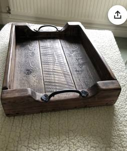 Farmouse, bandeja redonda hecha a mano de madera de Acacia, vajilla de estilo clásico para cocina, hogar, Hotel, fiesta, servicio de comida - Product Image 5