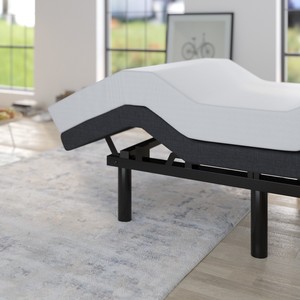 Sommier de lit motorisé rembourré et réglable, taille Twin XL - Product Image 1