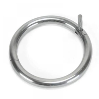 Grosir kecil 2.5 "Diameter hewan kuningan cincin peternakan ternak Harga Murah peralatan dokter hewan dengan sekrup untuk hidung banteng sapi