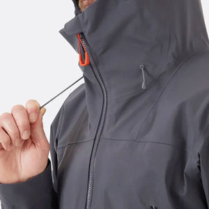 Men's <b>Plus</b> <b>Size</b> Lightweight Adjustable <b>Rain</b> <b>Jacket</b> Stand Collar Waterproof Material for Street Wear Wholesale Price - Product Image 4
