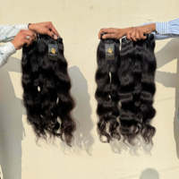 Cheveux humains vierges indiens Mink Raw Temple, double épaisseur, cuticules alignées, bouclés indiens, pour extensions de cheveux humains