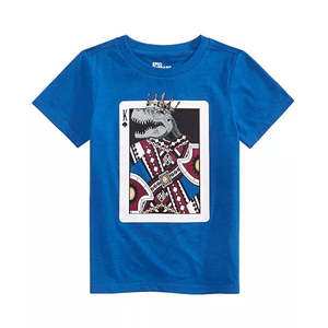 T-Shirt Navy King Card per Bambini Epic Threads, Logo Personalizzato Stampato, Taglia 4T SLIM, Tessuto Jersey e Maglia Casual, Motivo Liscio - Product Image 1