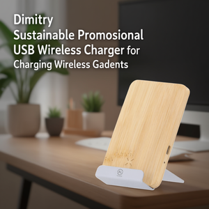 Caricatore Wireless USB Sostenibile Dimitry per Ricaricare Dispositivi Wireless - Product Image 3