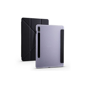 Étui pliable noir Netzy pour Galaxy Tab S7 T870, matériau PU protecteur avec compartiment pour stylet et support, certifié ROHS - Product Image 1