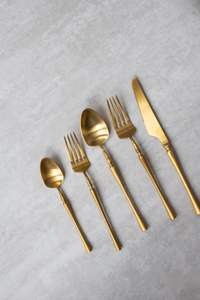 Ventes en vrac de luxe Simple argent 306 SS ensemble de couverts de cuisine en acier inoxydable haute qualité cuisine voyage amical ensemble de couverts - Product Image 4