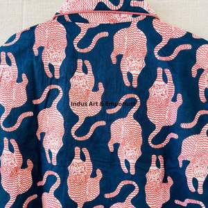 Nuevo Conjunto de Pijama de Algodón para Niños, Hermoso Conjunto de Pijama de Algodón Estampado Indio, Ropa de Dormir 100% Algodón - Product Image 5