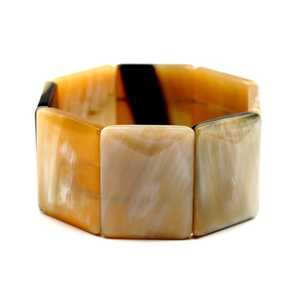 Pulseras con abalorios de cuerno de búfalo, joyería de ágata con diseño de cuerno único para regalo - Product Image 3