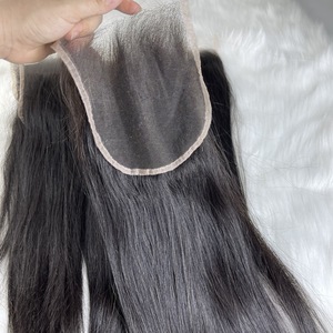 วิกผมแท้เวียดนาม 100% ขายส่งจากโรงงาน |   สีดำ HD Swiss Lace Frontal |   ทำความสะอาดปมเล็กๆ ให้เรียบเนียนเป็นพิเศษ ซุปเปอร์ซิลกี้ ทัง - Product Image 6